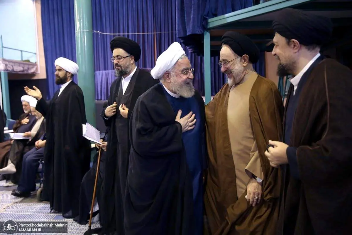 تصویر جالب از خوش و بش روحانی، خاتمی و سیدحسن خمینی + ببینید 