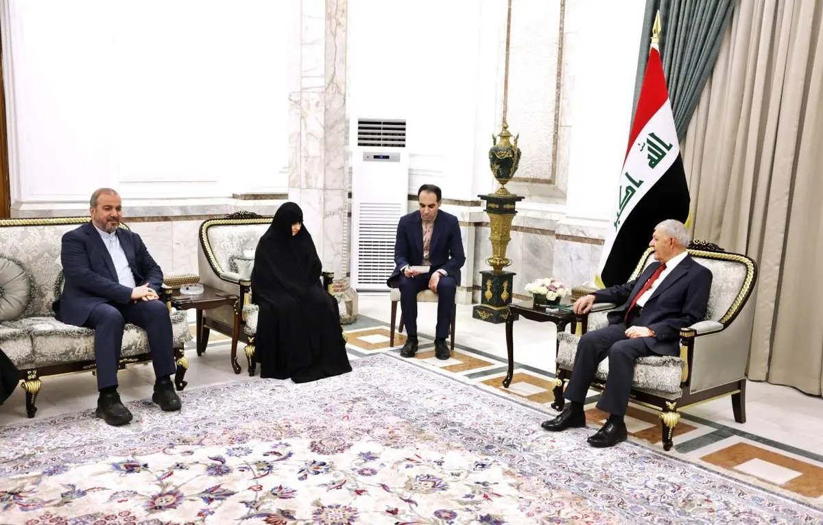 دیدار جمیله علم الهدی با رئیس جمهور عراق
