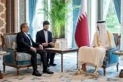 دیدار وزیر امور خارجه با امیر قطر