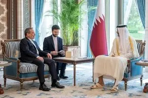 دیدار وزیر امور خارجه با امیر قطر