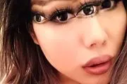 بلای وحشتناکی که دختر زیبا با آرایش بر سر صورتش آورد+عکس