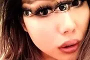بلای وحشتناکی که دختر زیبا با آرایش بر سر صورتش آورد+عکس