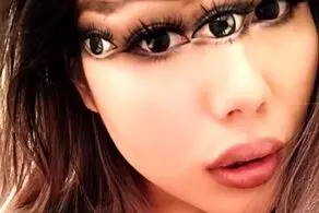 بلای وحشتناکی که دختر زیبا با آرایش بر سر صورتش آورد+عکس