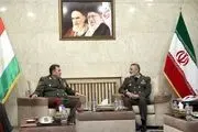 دیدار وزیر دفاع تاجیکستان با فرمانده کل ارتش ایران 