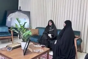 دختر رئیس جمهور به منزل شهید حاجی زاده رفت 