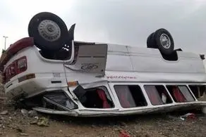 اتفاق هولناک برای اتوبوس مسافربری در جاده بم + جزییات