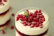 تیرامیسو انار؛ دسر راحت و خوشرنگ و لعاب برای مهمانی شب یلدا

