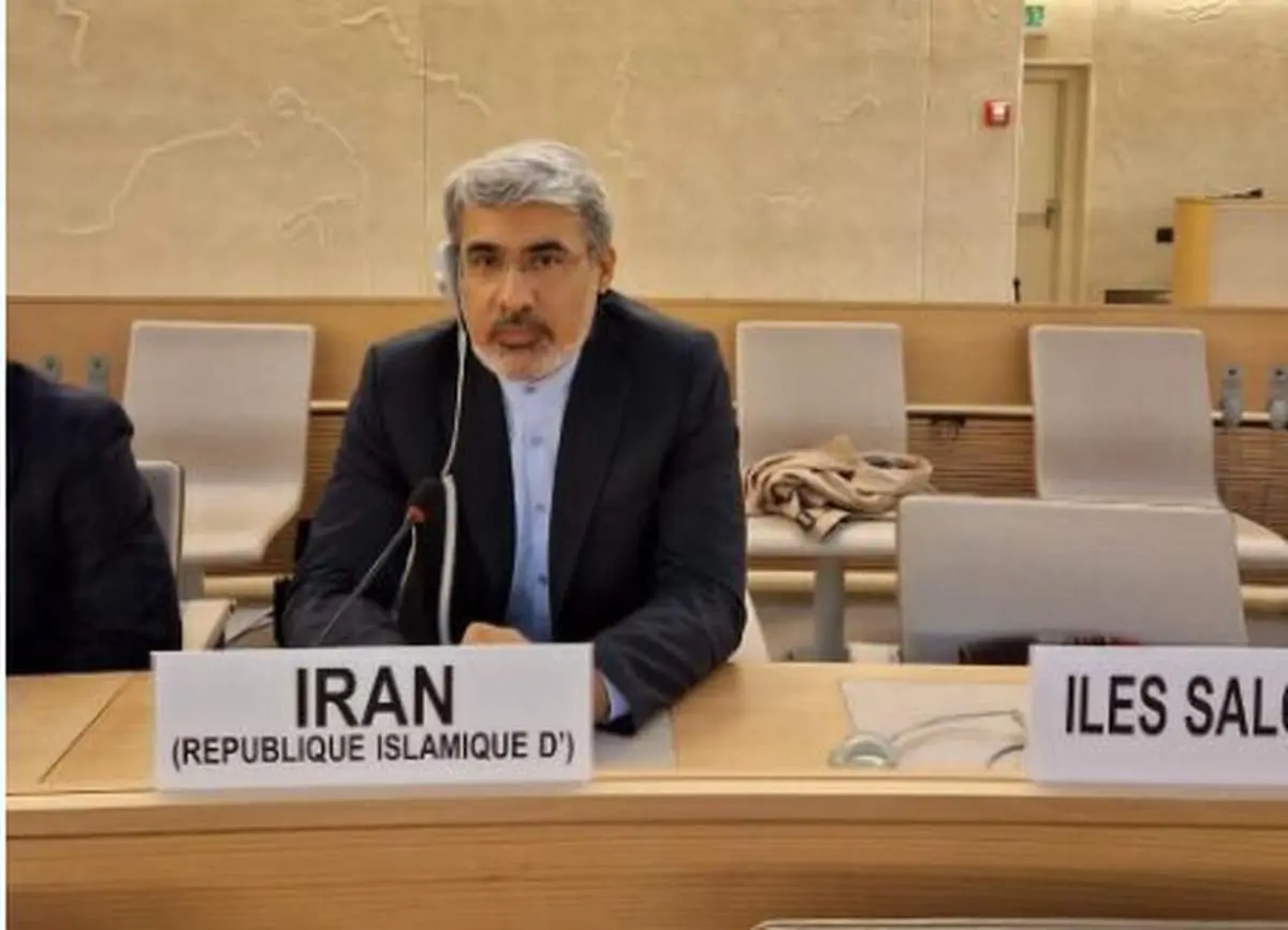 نماینده ایران در ژنو: تصویب قطعنامه شورای حقوق بشر غیر واقعی و تبعیض‌آمیز است 