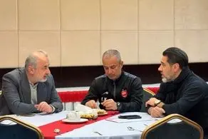 حضور مدیرعامل پرسپولیس در اردوی پیش از دربی +عکس