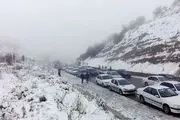 بارش برف و کولاک در جاده‌های ۹ استان/ آژیر قرمز برای این استانها