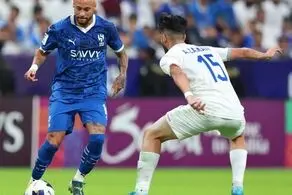 لحظه دزدیده شدن انگشتر نیمار در بازی الهلال - استقلال + فیلم

