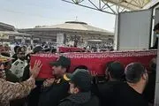 ورود پیکر مطهر شهدای حمله آمریکایی-سعودی به کشور + عکس 