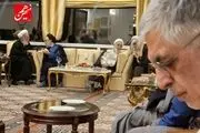 دیدار چهره‌های روحانی و سیاسی در منزل کرباسچی 