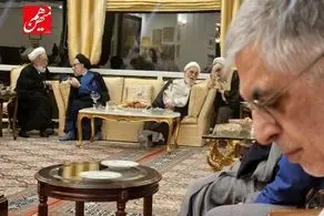 دیدار چهره‌های روحانی و سیاسی در منزل کرباسچی 