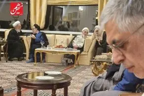 دیدار چهره‌های روحانی و سیاسی در منزل کرباسچی 