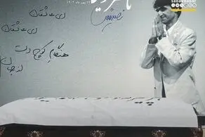 بدرقه زنده‌یاد ناصر تقوایی به خانه ابدی/ هنرمندان با لباس سفید آمدند/ تصاویر
