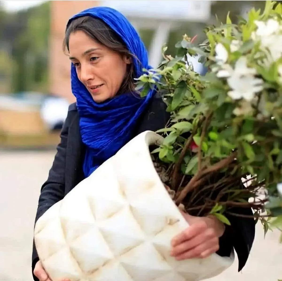 تصویر دیدنی از چهره هدیه تهرانی در آستانه سال جدید