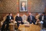 علی لاریجانی وارد دمشق شد 