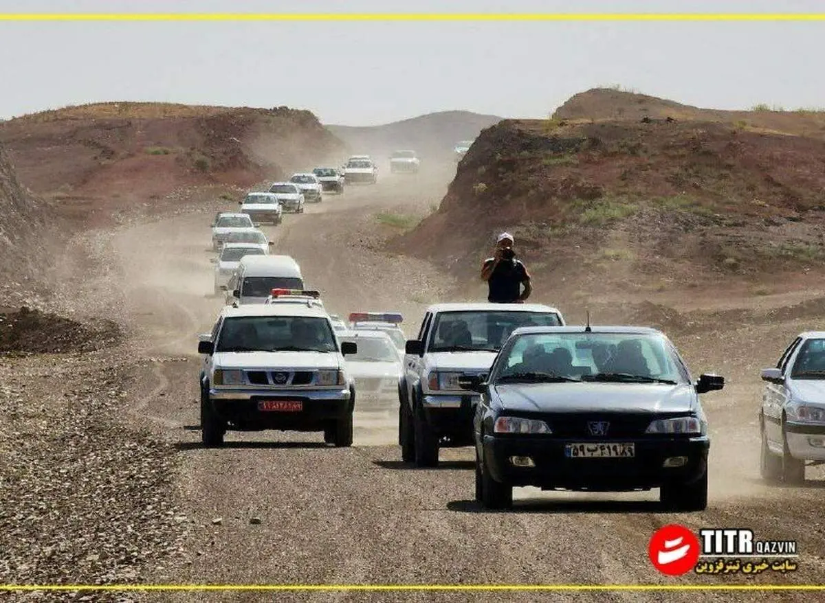 اینجا هالیوود نیست| اسکورت سنگین استاندار قزوین برای بازدید از یک طرح! + ببینید