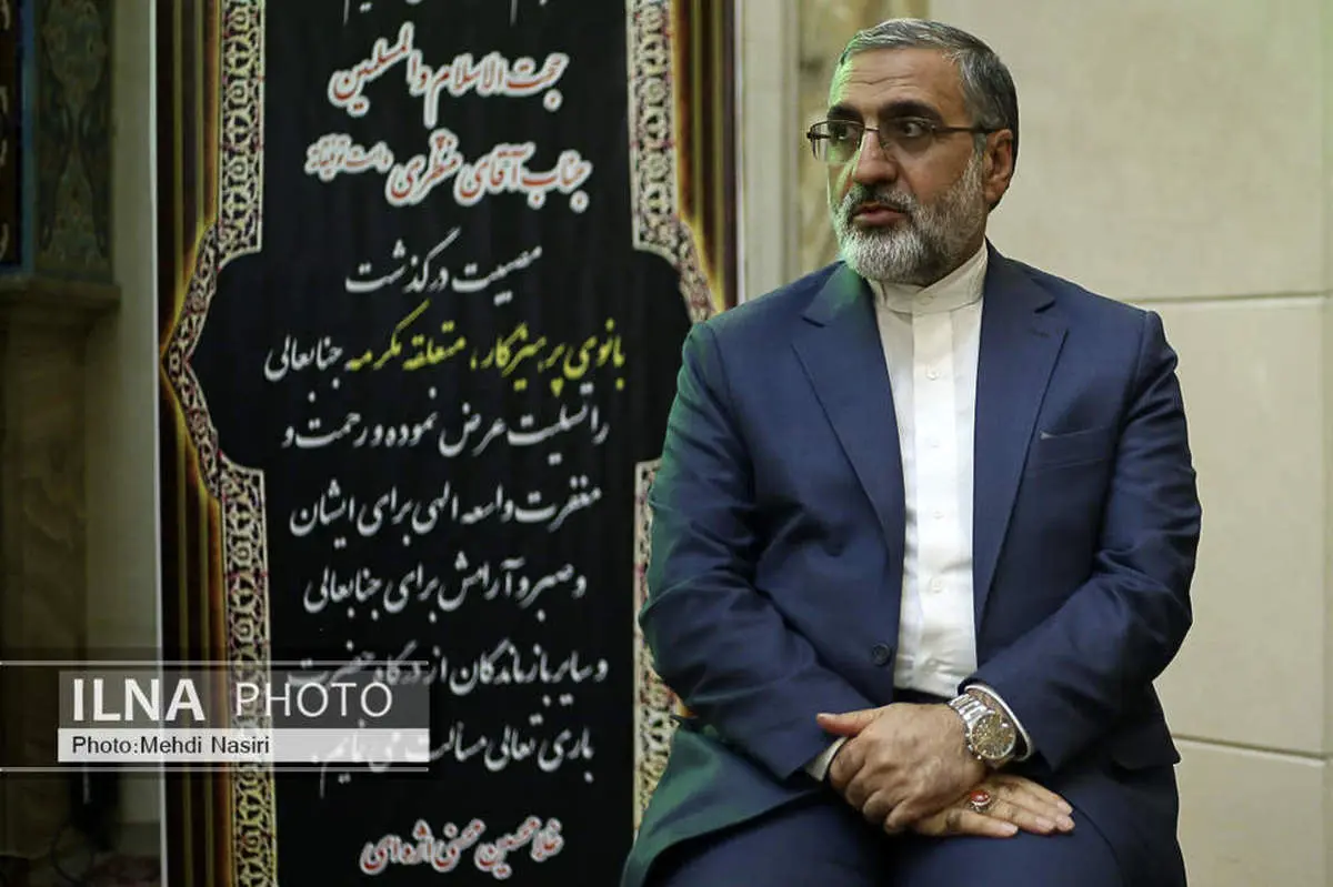 بنر تسلیت اژهای برای مراسم ترحیم همسر رئیس دیوان عالی کشور + ببینید