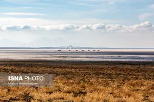 تصاویر تلخ از دریاچه ارومیه در زمستان ۱۴۰۴