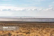 تصاویر تلخ از دریاچه ارومیه در زمستان ۱۴۰۴