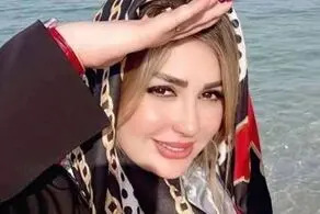  نیوشا ضیغمی و همسرش در لباس احرام