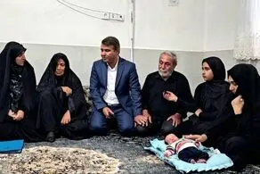 معاون رئیس‌ جمهور به دیدار خانوادهٔ میثم معینی رفت