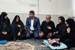 معاون رئیس‌ جمهور به دیدار خانوادهٔ میثم معینی رفت