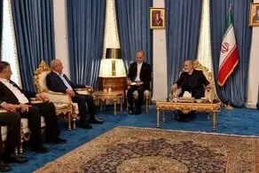 دیدار دبیر شورای عالی امنیت ملی کشورمان با معاون دبیرکل جبهه مردمی آزادی فلسطین 