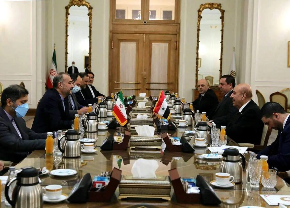 امیر عبداللهیان با رییس دفتر امنیت ملی سوریه دیدار کرد