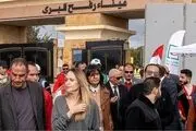 آنجلینا جولی در گذرگاه رفح + عکس 