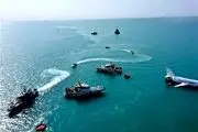 غرق یک شناور بر اثر تصادف در قشم