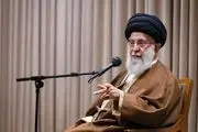 تصویری از حدیثی نصب شده در محل دیدار امروز کارگران با رهبر انقلاب 
