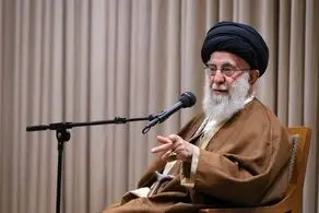 تصویری از حدیثی نصب شده در محل دیدار امروز کارگران با رهبر انقلاب 