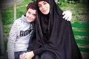 عکس عاشقانه الهام چرخنده با شوهر روحانی‌اش