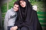 عکس عاشقانه الهام چرخنده با شوهر روحانی‌اش