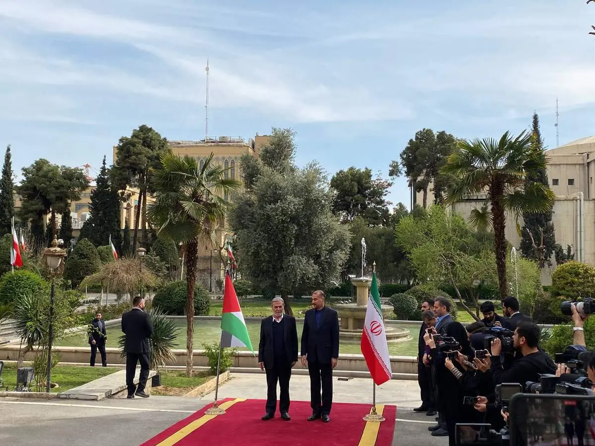 دیدار دبیرکل جنبش جهاد اسلامی فلسطین با امیرعبداللهیان  