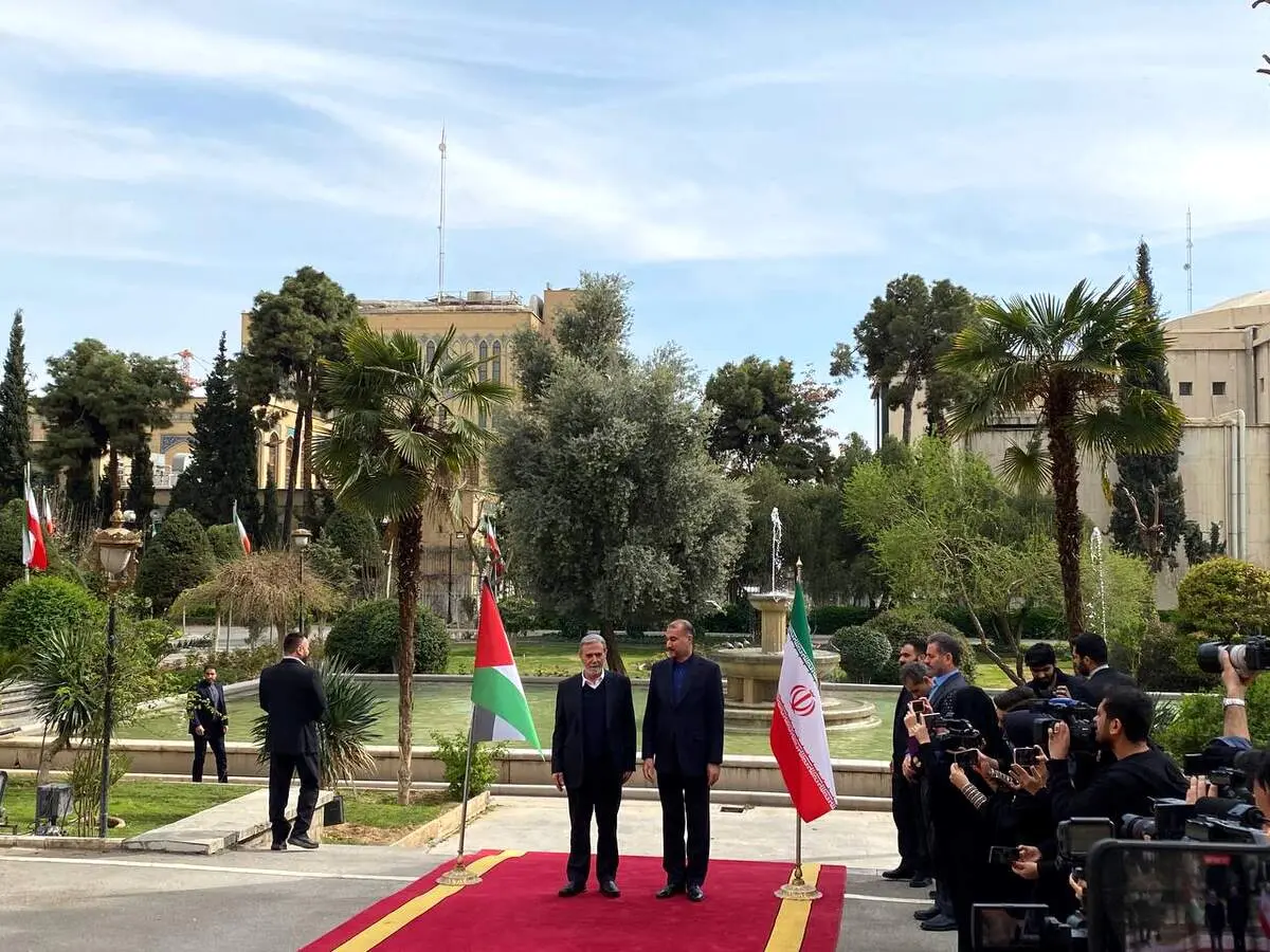 دیدار دبیرکل جنبش جهاد اسلامی فلسطین با امیرعبداللهیان  
