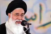 تصویری از وداع علم الهدی با پیکر دامادش + ببینید 