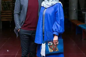هادی کاظمی و همسرش سمانه پاکدل با استایل سِت/ عکس