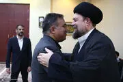 دیدار رئیس هیات مدیره باشگاه استقلال با سیدحسن خمینی