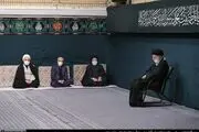 اولین شب عزاداری حضرت فاطمه‌زهرا(س) با حضور رهبر انقلاب
