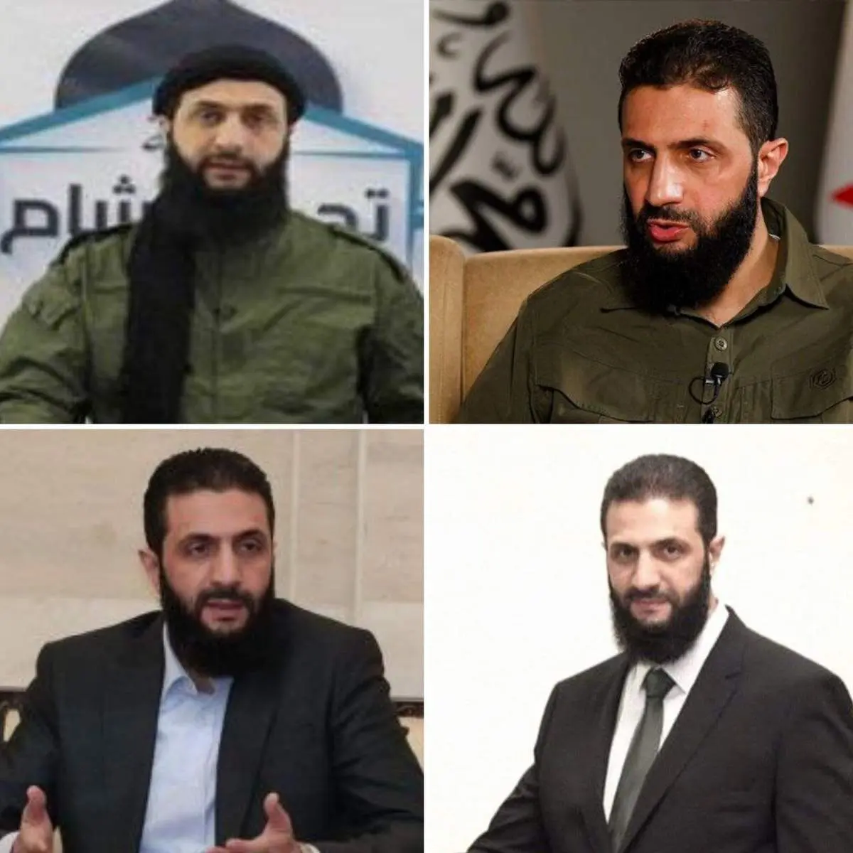 تحول احمد الجولانی را در یک عکس ببینید