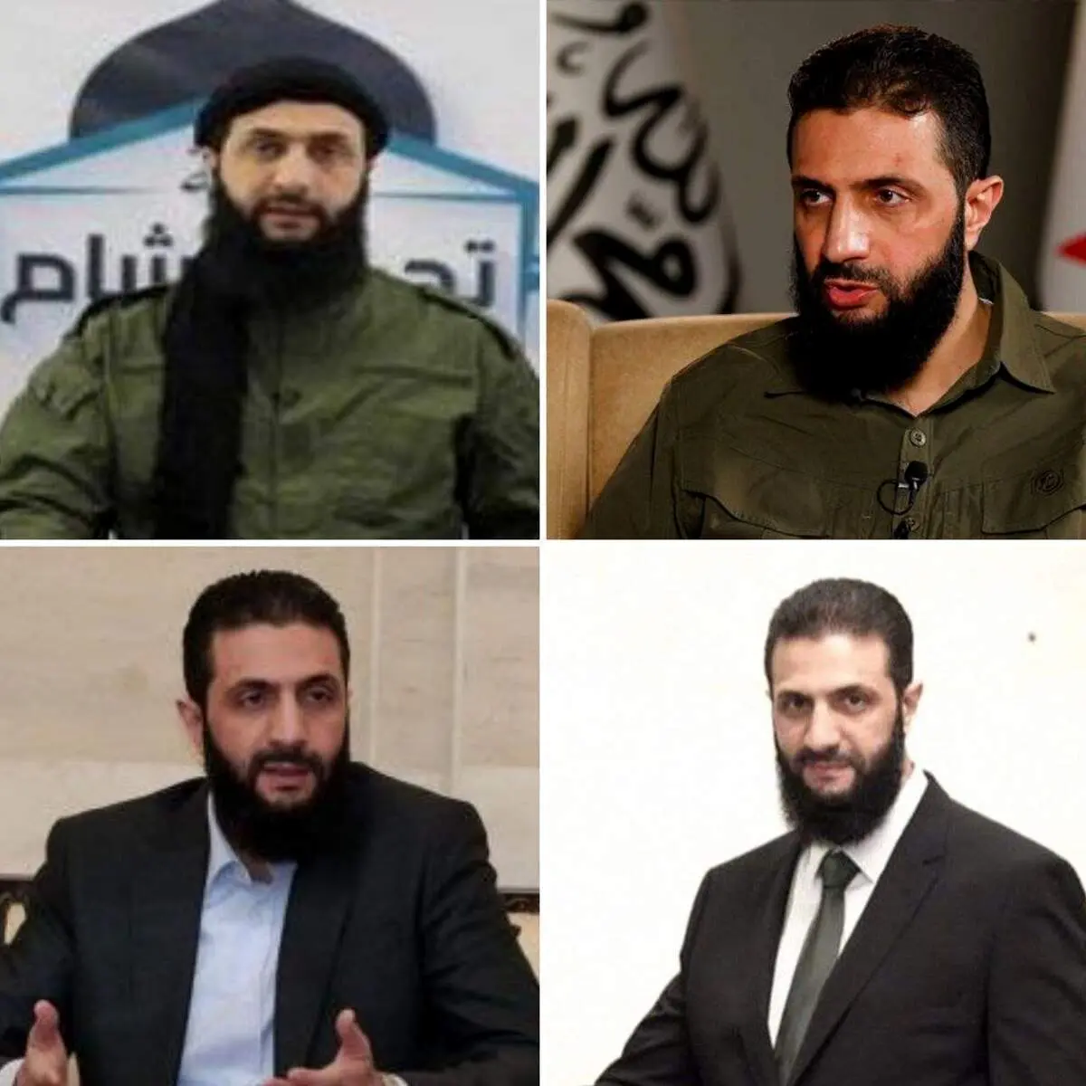 تحول احمد الجولانی را در یک عکس ببینید 