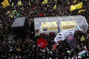 گزارش تصویری/ مراسم تشییع پیکر سیدحسن نصرالله و سیدهاشم صفی الدین