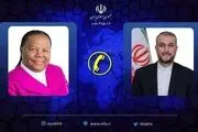 گفتگوی تلفنی امیرعبداللهیان با وزیر امور خارجه آفریقای جنوبی 
