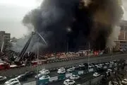 تصاویری از آتش‌سوزی گسترده در جنت آباد تهران/ فیلم