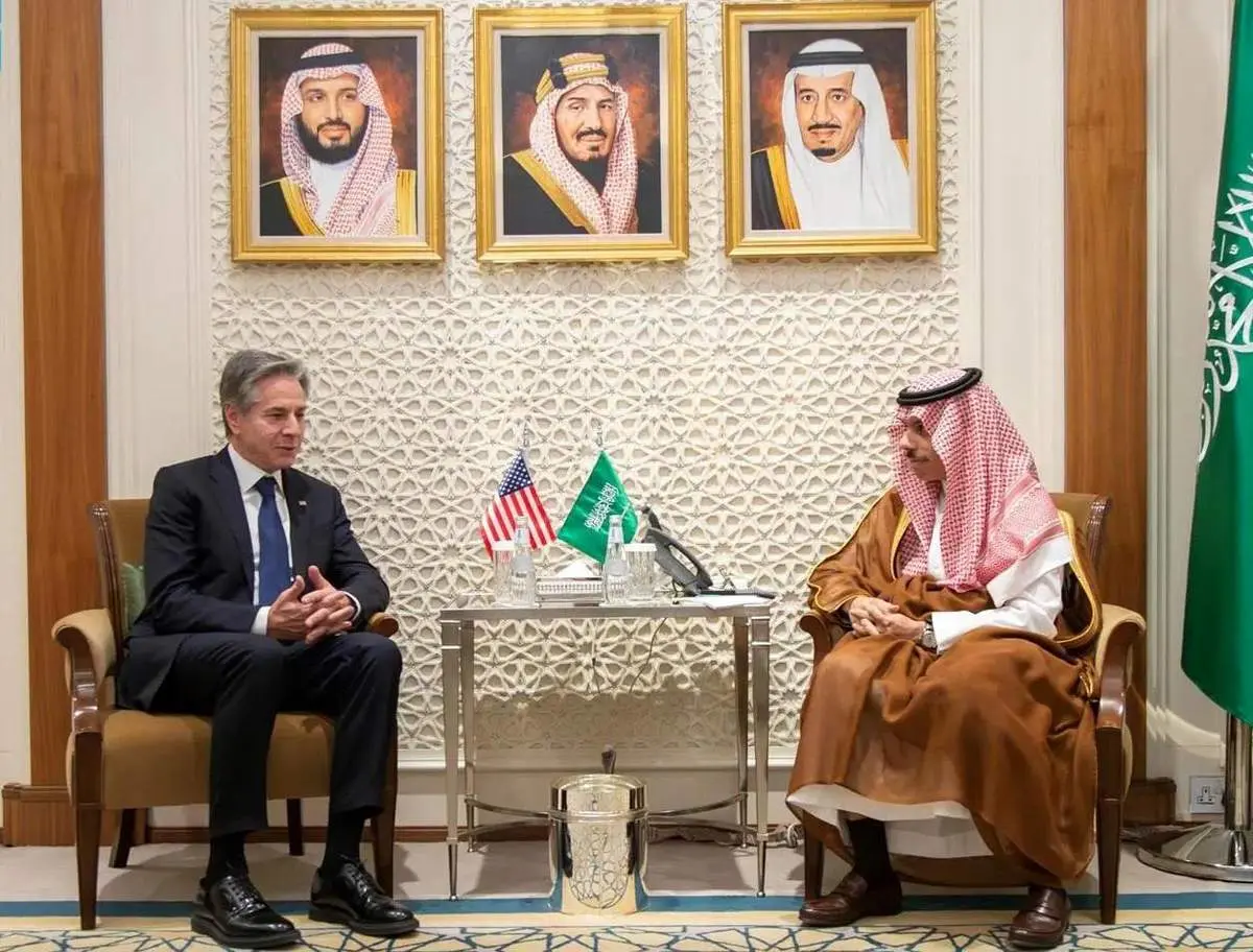 رایزنى بن فرحان و بلینکن درباره آتش بس غزه  