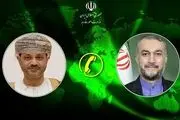 رایزنی تلفنی وزرای خارجه ایران و عمان درباره اقدامات وحشیانه در بیمارستان شفا 